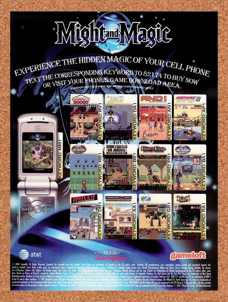 2007 Might & Magic GameLoft Original Advertisement / Retro Wall Art v3