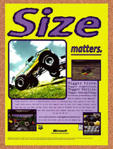 1996 Monster Truck Madness PC Original Advertisement / Retro Promo v1