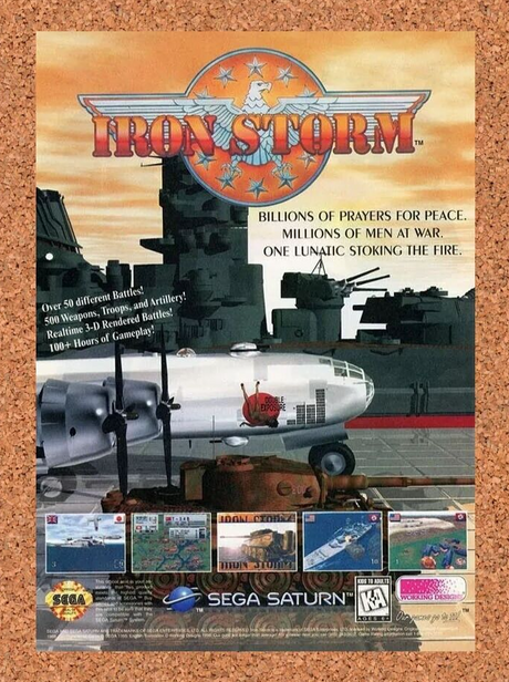 Iron Storm Sega Saturn Original 1997 Ad Authentic Working Designs Promo