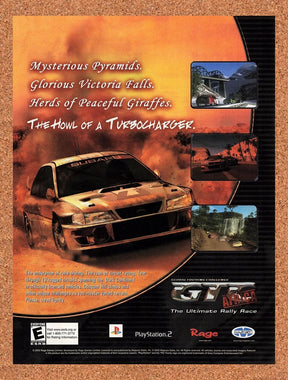 2002 Global Touring Challenge Africa PS2 Original Advertisement / Retro Promo v1