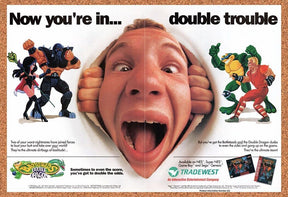 1993 Battletoads And Double Dragon SNES Original Ad / Retro Wall Art v3