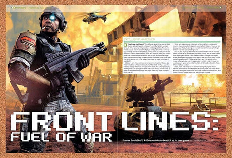 Frontlines Fuel Of War PC Original 2007 Vintage Ad - Video Game Review Promo