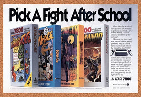 1989 Atari 7800 Games Original Advertisement / Retro Wall Art v1