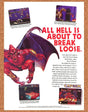 Demons Crest SNES Original 1994 Print Ad Authentic Capcom Video Game Art Promo