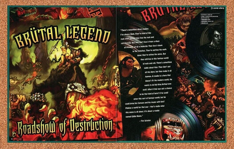 Brutal Legend PS3 Xbox 360 Original 2010 Ad Authentic Video Game Promo