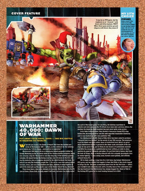 2004 Warhammer Dawn Of War PC Original Advertisement / Retro Promo vr2