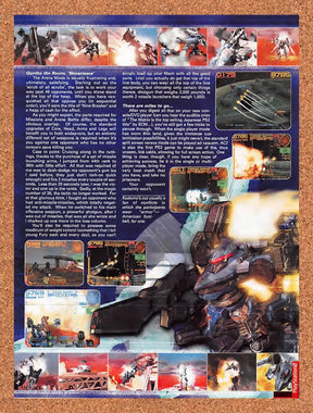 2000 Armored Core 2 PS2 Original Advertisement / Retro Promo vr1
