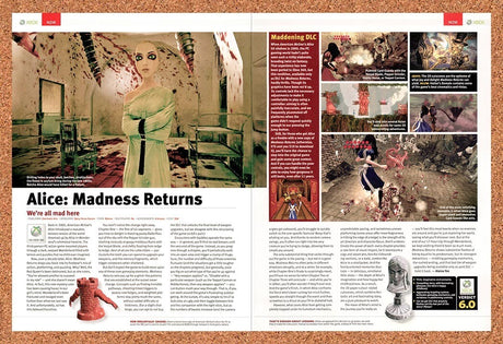 2011 Alice Madness Returns Xbox 360 Review Original Ad / Retro Wall Art v2