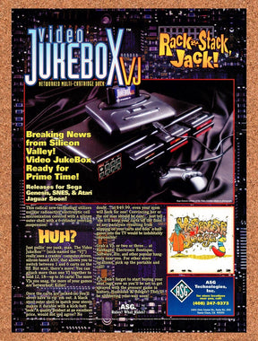 1994 Sega Genesis Video Jukebox Original Advertisement / Retro Promo va3