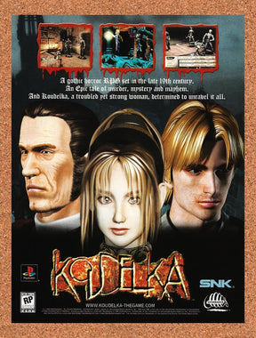 2000 Koudelka PS1 Original Advertisement / Retro Promo v1