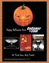 Go Gamer Halloween Original 2007 Vintage Ad - Online PC Games Video Game Promo