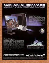 Final Fantasy XI Online Alienware Original 2005 Ad Authentic PC Contest Promo