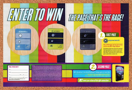 1997 MTV Game Brain Sweepstakes Original Advertisement / Retro Wall Art v2