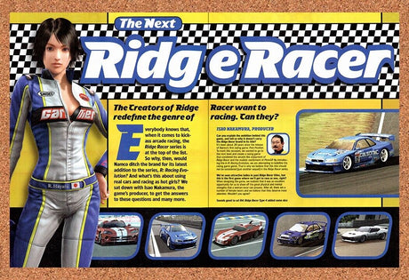 Ridge Racer PS2 Original 2003 Vintage Ad - Video Game Preview Art Promo