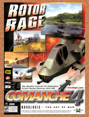 2001 Comanche 4 PC Original Advertisement / Retro Promo v2