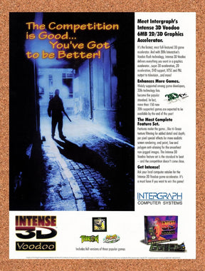 1997 Voodoo Intense 3D Original Advertisement / Retro Promo v5