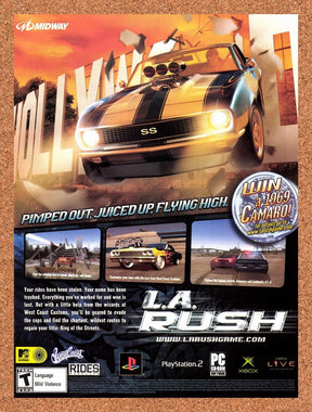 2005 LA Rush Xbox Original Advertisement / Retro Promo v1