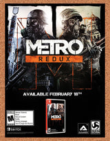 Metro Redux Switch Original 2020 Ad - Video Game Display Promo