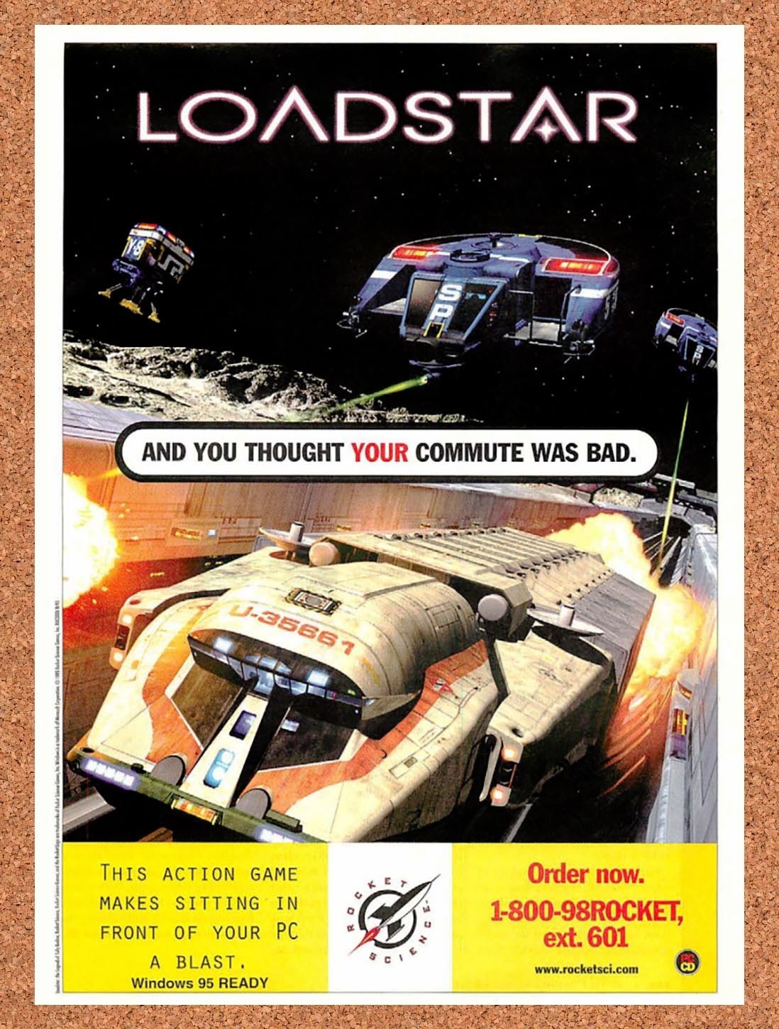 1995 Loadstar PC Original Advertisement / Retro Promo v1