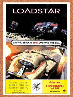 1995 Loadstar PC Original Advertisement / Retro Promo v1