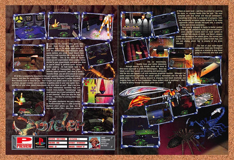 1997 Spider PS1 Original Advertisement / Retro Promo vr1