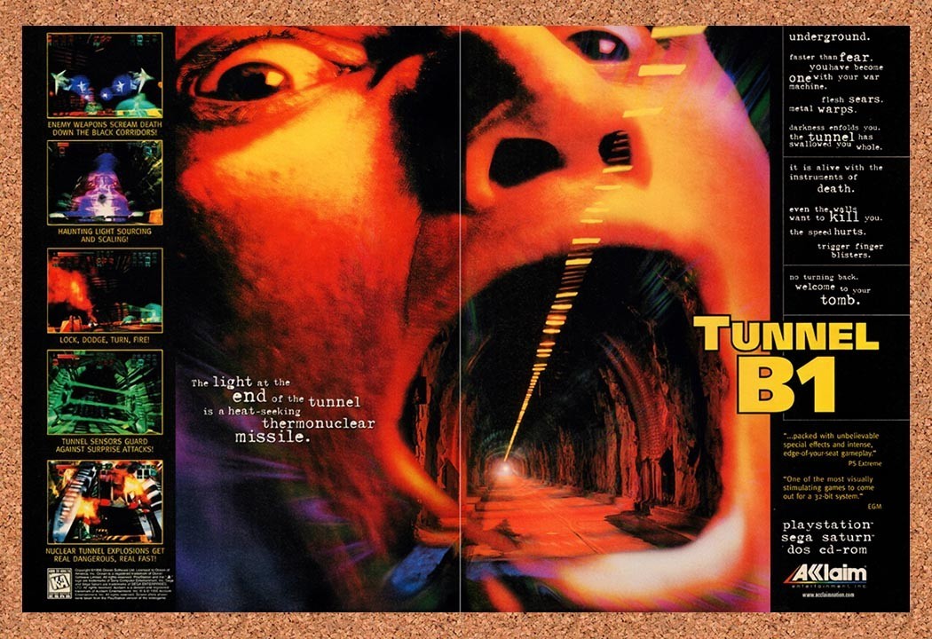1997 Tunnel B1 Saturn Original Advertisement / Retro Promo v1