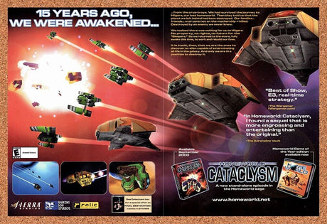 2000 Homeworld Cataclysm PC Original Advertisement / Retro Wall Art v3