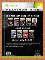 2004 Microsoft Xbox Games Platinum Hits Original Advertisement / Retro Promo v5