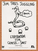 1994 Earthworm Jim Genesis Original Advertisement / Retro Promo v9