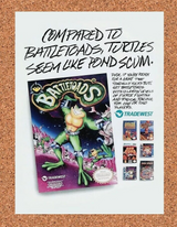 Battletoads NES Original 1992 Ad Authentic Nintendo Video Game Promo Art