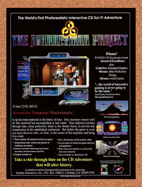 1994 Journeyman Project PC Original Advertisement / Retro Promo v1