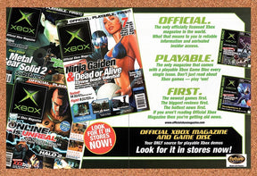 2002 Microsoft Xbox Magazine Launch Original Advertisement / Retro Promo v5