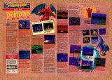 1994 Demon's Crest SNES Original Advertisement / Retro Promo vr1