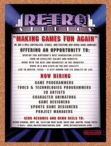 1999 Nintendo Retro Studios Is Hiring Original Advertisement / Retro Promo v1