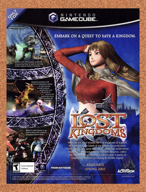 2002 Lost Kingdoms GameCube Original Advertisement / Retro Promo v1