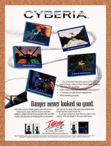 1996 Cyberia Saturn Original Advertisement / Retro Wall Art v1
