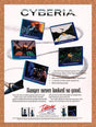 1996 Cyberia Saturn Original Advertisement / Retro Wall Art v1