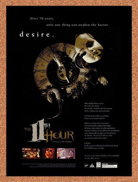 1995 11th Hour PC Original Advertisement / Retro Promo v3