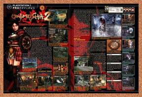 2002 Onimusha 2 Samurais Destiny PS2 Original Advertisement / Retro Promo vr1