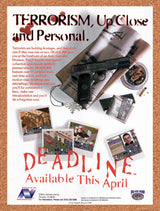 1996 Deadline PC Original Advertisement / Retro Wall Art v2
