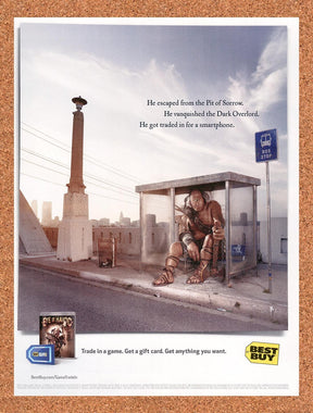 2011 Eye Of Havoc Best Buy Original Advertisement / Retro Wall Art v1