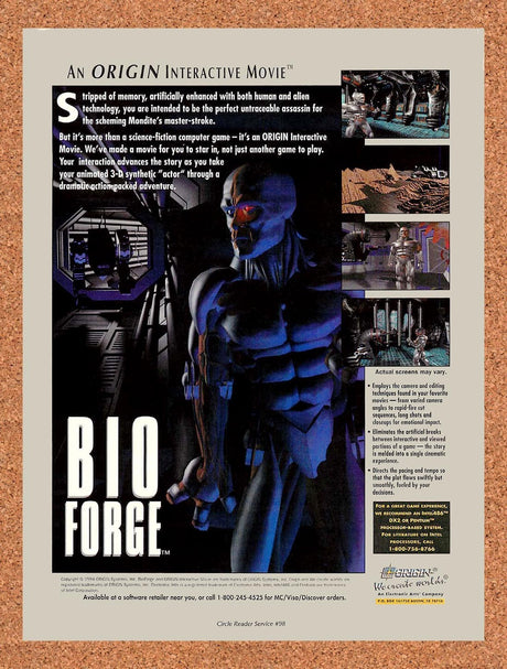 1994 Bioforge PC Original Advertisement / Retro Promo v3
