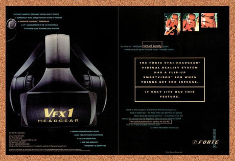 Star Wars Forte VFX1 Original 1997 Vintage Ad - Virtual Reality Promo