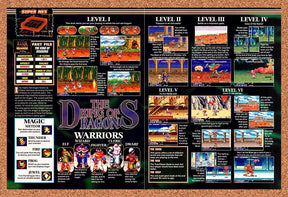 1994 King Of Dragons SNES Overview Original Advertisement / Retro Promo v1