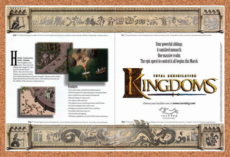 1998 Total Annihilation Kingdoms PC Original Advertisement / Retro Wall Art v2
