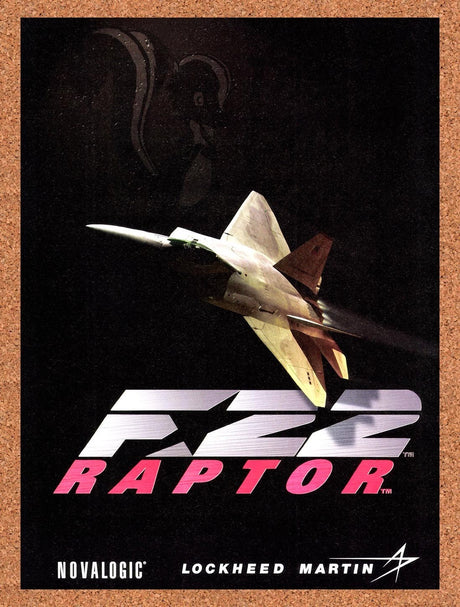 1998 F-22 Raptor Flight Simulator Original Advertisement / Retro Promo v2