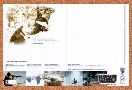 2002 Medal Of Honor Allied Assault Spearhead PC Original Ad / Promo v1
