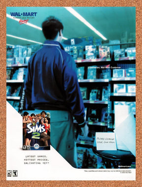 2004 Sims 2 Wal-Mart Original Advertisement / Retro Promo v4