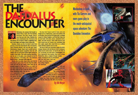 1995 Daedalus Encounter PC Original Advertisement / Retro Promo vr1