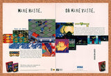 1997 Sonic 3D Blast Genesis Original Advertisement / Retro Promo v2